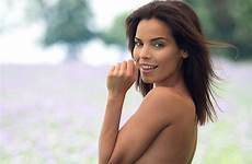natalie costello naked hot sexy flowers ass model body posing continues millions surrounded appear brunette field time hungarian fappening thefappening