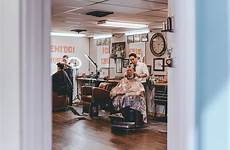 barbershop customers barber cuttin