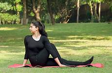 yoga indian girl asana young park