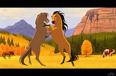 spirit horse wild deviantart stallion fighting hearts animation movie cimarron rain cartoon others drawing stallions fanpop drawings mustang horses der
