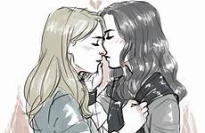 lesbian cute kiss couples drawings couple carmilla choose board