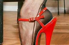heels extreme stockings high heel fetish sandals red seamed ff stocking fashioned fully sexy femdom stiletto manhattan nylons nylon stilettos