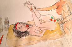 tumblr tumbex dolcett gynophagia watercolor experiments cannibal fantasy girl cute