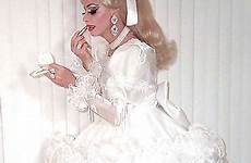 sissy love dresses prissy maid frilly dress white gowns
