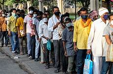 wearing ongoing distributed volunteers lockdown nagpur queue