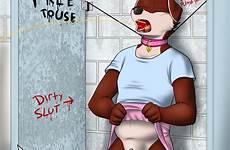 gay furry sissy slave forced diaper bondage chastity bathroom furries yaoi cage watersports rule34 dump anthro peeing deletion penetration urinal