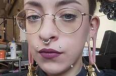 piercings ear stretched weights tattooed instagram rhino eyebrow modifications tawapa