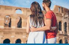 europea coppie vacanza colosseo sopra felici rome coliseum vacation