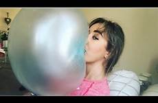gum bubble asmr snapping popping big