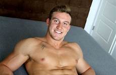 max gayhoopla warner model star cock squirt daily muscled newcomer jerks shows off his