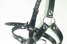 ring gag harness bdsm mouth gear double slave quality strapon leather sex toys trainer bite passion games adult bondage mask