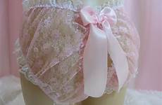 butt lingerie frilly sheer sissy lace open colours panties