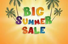 summer sale poster big template vector royalty