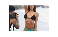 nabilla benattia nude sexy aznude poses photoshoot miami beach story water