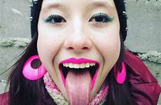 instagram tongue long face facial person