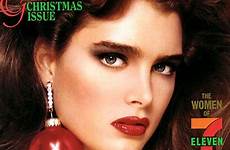 playboy covers cover magazine 1986 december iconic brooke shields nude vintage women sexy christmas brook adult model over years