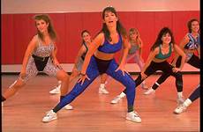 aerobics 1980s workout fonda junkie passinhos jaren spandex powell cotanet