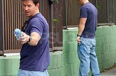 peeing wahlberg mark celebrity leak taking pissing men caught piss urinating celebrities wall la picture famous popsugar his gossip fanpop