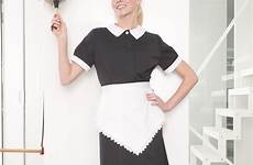 maid uniforms uniform housekeeping dress outfit apron maids house modern half shop sissy aprons staff choose board