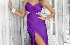 prom dresses dress sexy purple long beautiful sweetheart straps satin spaghetti column gown slit gorgeous cocktail occasion split tuesday december