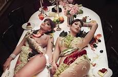 sexy hadid bella nude dinner vogue served italia fappening december thefappening rubik anja party pro