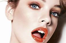 model wallpaper face makeup palvin barbara mouth open women red hot lipstick lips lip beautiful models pretty make woman high