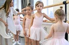 ballet girls little barre teacher young properly hold lesson starting showing female before