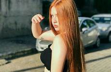 cobrizo ruiva ruivas ruivo liso rubio cabelos auburn redheads cintura instagram longo cor rojizo cambio rosto penteados vermelhos mulheres escolher