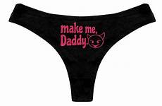 brat make thong panties daddy ddlg bachelorette gag slutty submissive naughty womens clothing gift funny party sexy cute