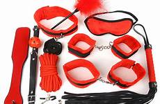 toys bondage games adult restraints set 10pcs slave couples woman sex hemp bdsm cotton erotic game wolf leather handcuff