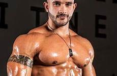 oiled shirtless bodybuilder hunks