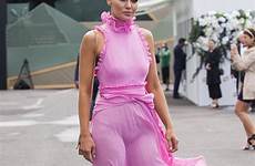 melbourne cup jodi underwear anasta her body accidentally off shows frock wind sheer pink clings line oh fashion pretty flashes