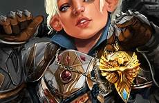 dnd gnome cleric paladin halfling rpg gnomes warcraft armor pike rollenspiel platemail clerics anã guerreira fate hilvl