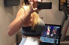 sofia vergara selfie booty sexy big gym shows off manganiello joe workout toofab
