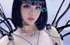cyberpunk cosplay cyborg maid robot välj anslagstavla