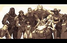 overwatch backstory reaper soldier pharah reinhardt mercy mccree torbjorn