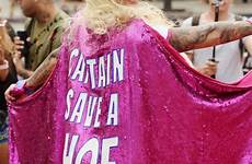 amber rose slutwalk superhero splash hoe captain save dressed event chyna protest dresses australia source angeles los au