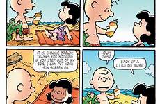 peanuts charlie brown snoopy comics comic sunscreen lucy beach angeles los online comixology cartoon strip read pelt van sally youth