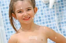 stock girl alamy child bath old year hygiene model