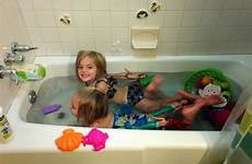 little bathtub swimming girls playing cruise crazy catch fun ship yes they part