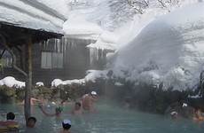 onsen hot rotenburo winter japan snow springs georgia japanese natural mountains open air nude coed buro there spring list swimming