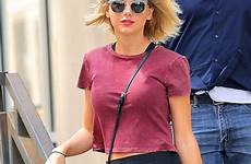 swift taylor implants boob breast chest job red busty her top she fuller get after did natural clingy flaunts blonde