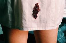 period stains bloody menstrual