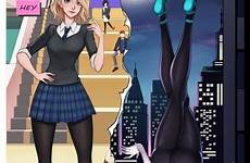 gwen stacy spiderman cómics spiderverse araña reactor