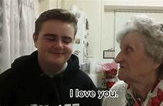 grandson grandmother gif her reaction trans adorable coming words too nan buzzfeed
