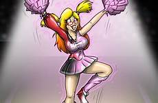 bimbo tf hypno cheerleader rubber deviantart redflare500 comics time deviant cartoons full