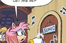 sonic comic comics hedgehog amy rose archie funny fighters silver fallout saved freedom