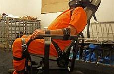 chair torture sci dallas restraint prison man prisoner restraints strapped helmet jail chairs human machine pain courtroom pack holland andrew