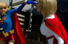 supergirl catfight powergirl 保存 ガール パワー コスプレ