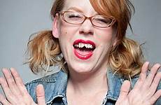 ugly girl redheads teeth bad stock